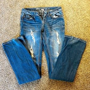 Blue asphalt jeans | size 3 womens ripped jeans | ripped jeans | womens jeans |